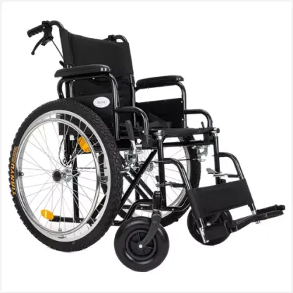 Silla De Ruedas Todo Terreno Extra Resistente Frenos De Lujo