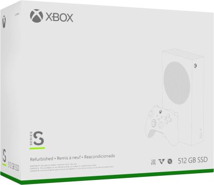 Xbox 2021 Microsoft Series S 512GB Game All-Digital Console, One Xbox Wireless Controller, 1440p Gaming Resolution, 4K Streaming, 3D Sound, WiFi, White (Renewed)