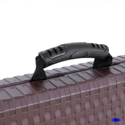 Mesa Plegable De Plástico 1.80 Metros Rattan Z - T9728 Color Marrón