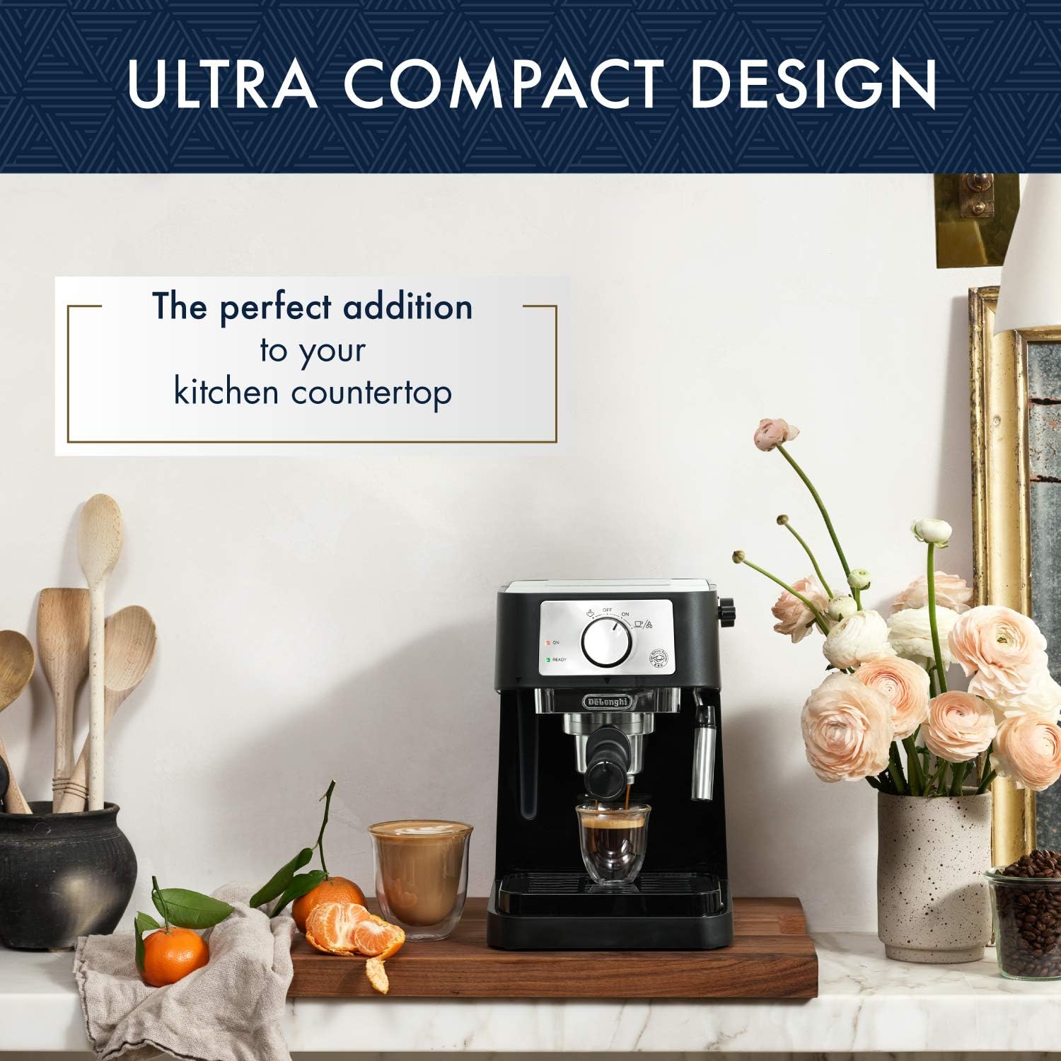 De'Longhi Cafetera Tipo Barista para Espresso EC260BK Stilosa
