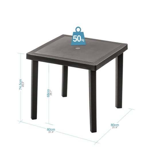 Comedor Para Exterior 4 Puestos Wengue MQ 526-W