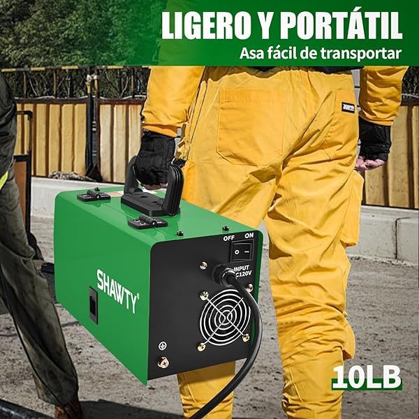 Juego De Soldadora Inversora Portatil, MIG MMA TIG 3 En 1,LCD 140A 110V, Control De Alimentación De Alambre, IGBT Soldadora Inversora Para Soldadura Industrial, Mantenimiento Doméstico