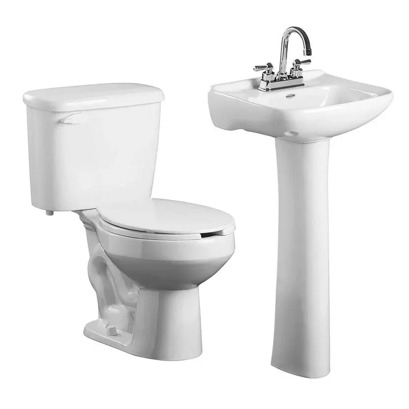 Sanitario con lavabo pedestal Cosmos II blanco