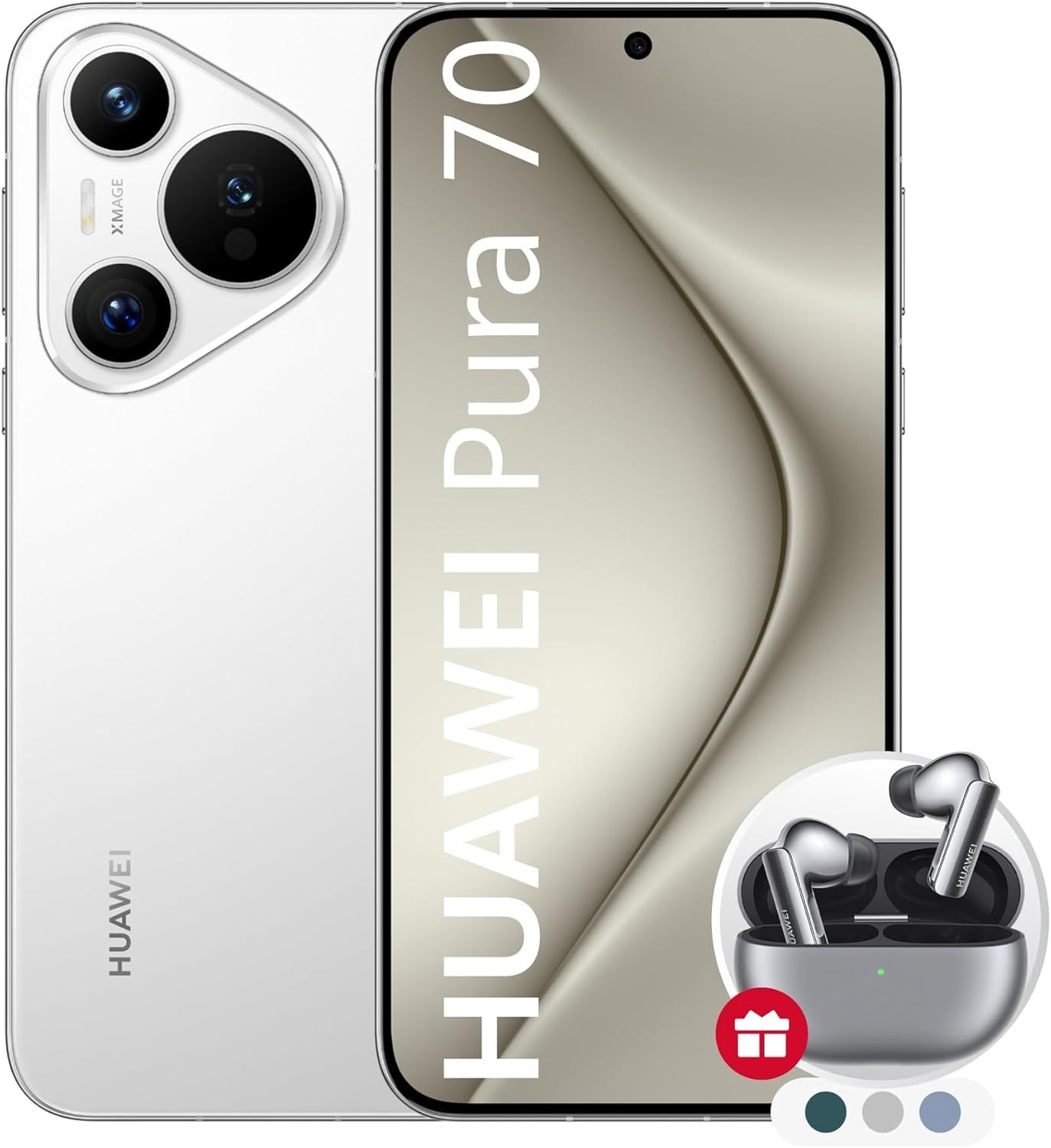 HUAWEI Pura 70 Ultra, 16GB+1TB, Instantánea ultrarrápida, Súper Macro con Ultra Iluminación, Cristal Kunlun Glass, Supercharge de 100 W, Batería de 5200mAh, Negro + FreeBuds Pro 3 (Color Aleatorio)