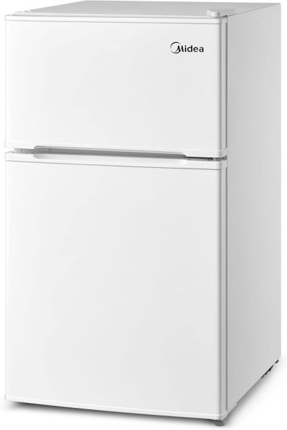 Midea WHD-113FSS1 Refrigerador compacto, 3.1 pies cúbicos, acero inoxidable