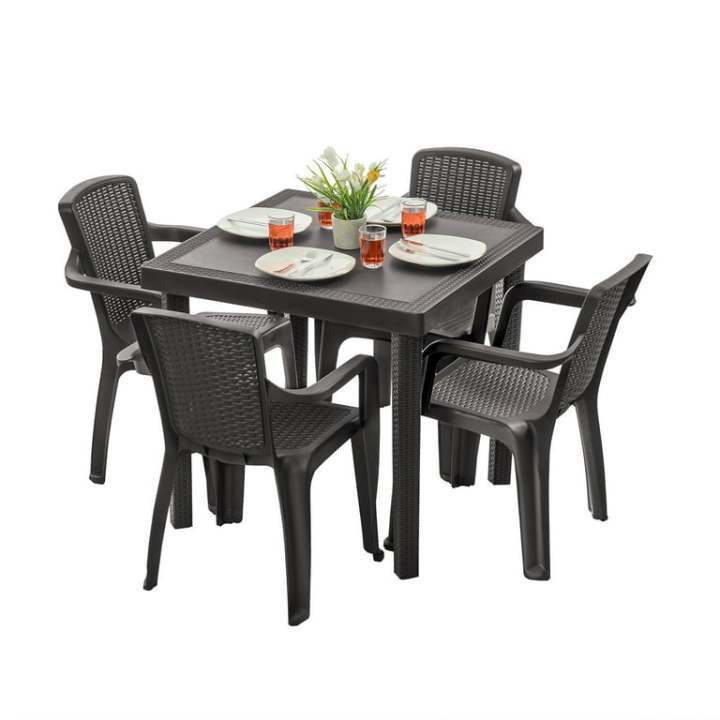 Comedor Para Exterior 4 Puestos Wengue MQ 526-W