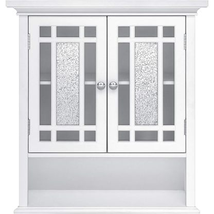 Clóset de Pared extraíble con Puertas Dobles, Color Blanco Pull Handle Wall Cabinet clóset de pared