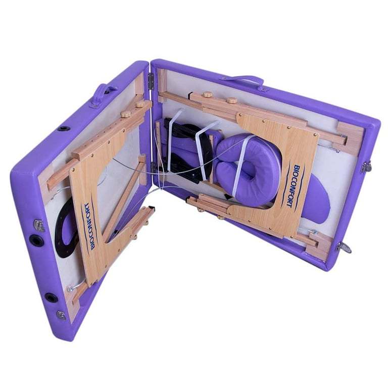 Cama de masaje Morado Nanofort Portatil plegable con accesorios