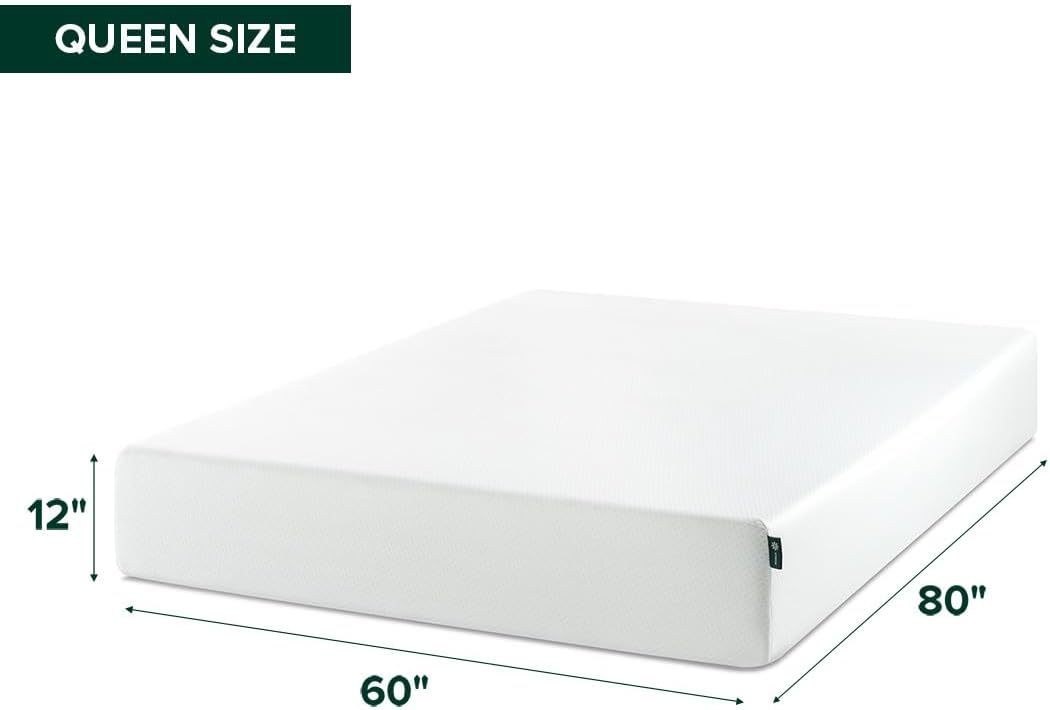 Zinus Colchón de Espuma Viscoelástica Green Tea, Medio, MATTRESS
