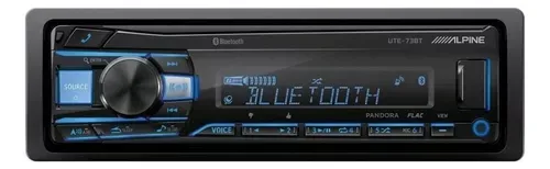 Autoestereo Alpine Bluetooth Multicolor Usb Mp3 Ute-73bt