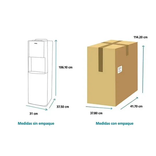 Dispensador de Agua Mabe EMBL1TB Blanco