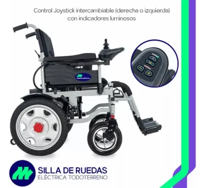 Silla De Ruedas Eléctrica Manual De Acero Premium Recargable Gris