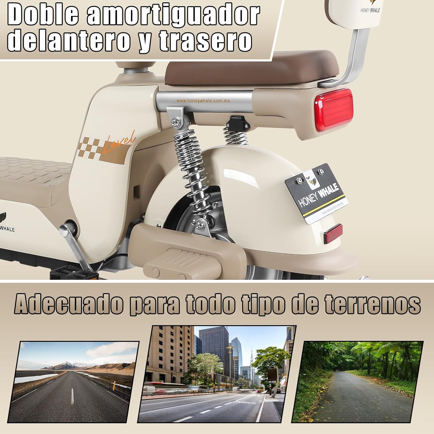 HONEYWHALE U3 PRO Bicicleta Electrica para Adultos, Moto Electrica con Alarma, Potencia Motor 650W-Max, Velocidad 31KM/H-Max, Autonomia 60KM, Bateria 20AH de Gran Capacidad