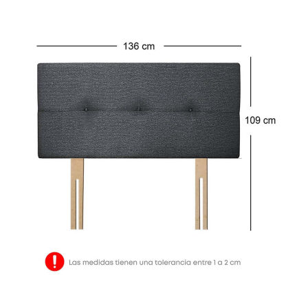 Dormitorio FORLI Acqua 2 Plazas Blanco/Gris + Sofá Cama