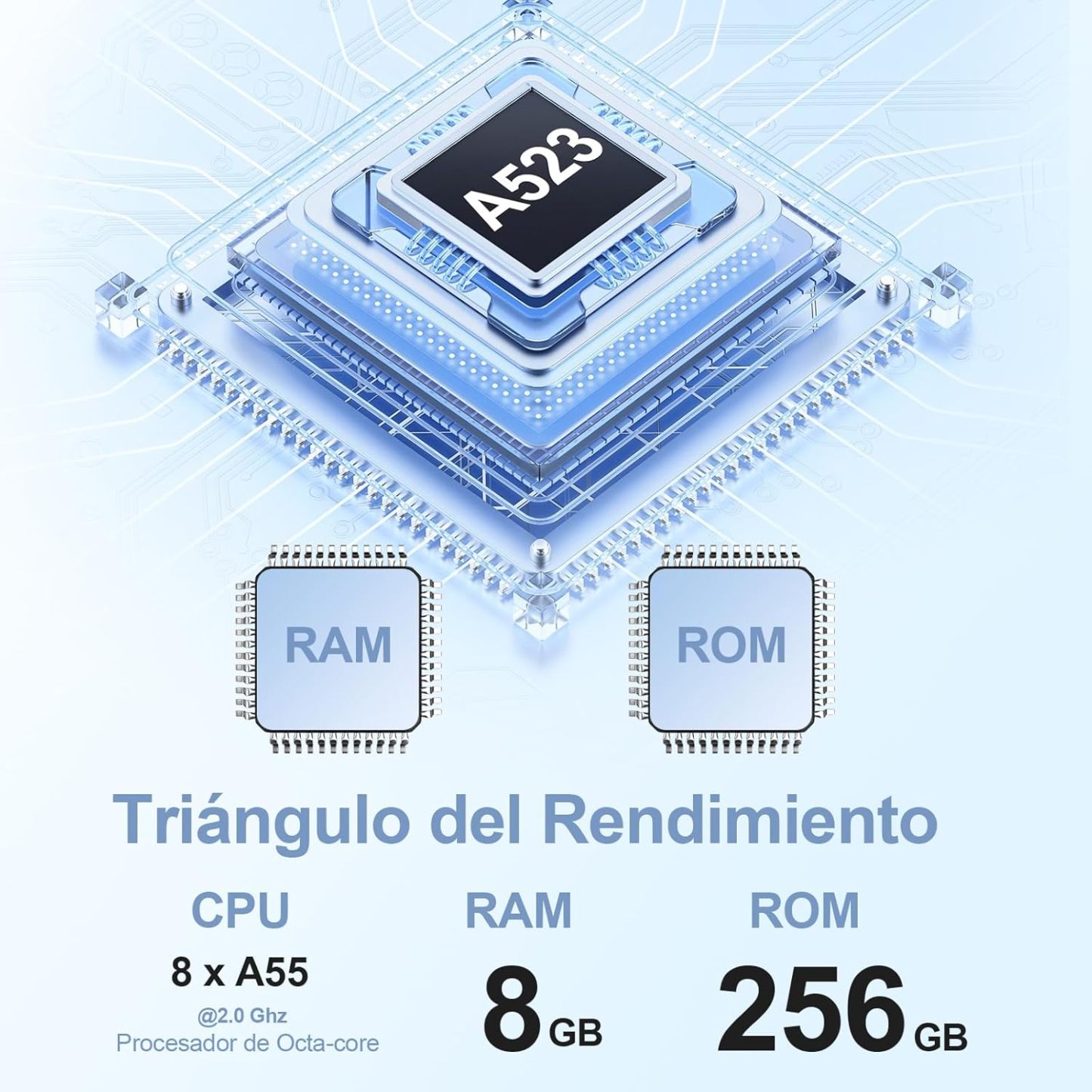 Tablet, Tablets Android 14 de 10.1", 8GB RAM 256GB ROM 1TB Expandible, Octa-core 2.0GHz, 1280x800 IPS HD, Tableta con Cámara Dual de 2MP + 8MP, 8000 mAh Batería, 2025 Tablet con Lapiz, Teclado, Ratón