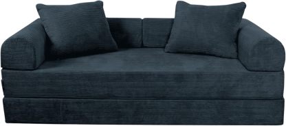 Sofá Cama Teddy Luxe | Diseño Convertible | Hecho 100% de Espuma | Comodidad y Versatilidad | 200x100x65 cm (Chocolate)