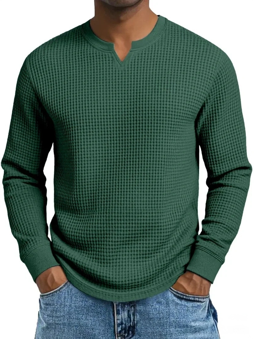 Men Can’t Get Enough of This Cozy Waffle Knit Shirt