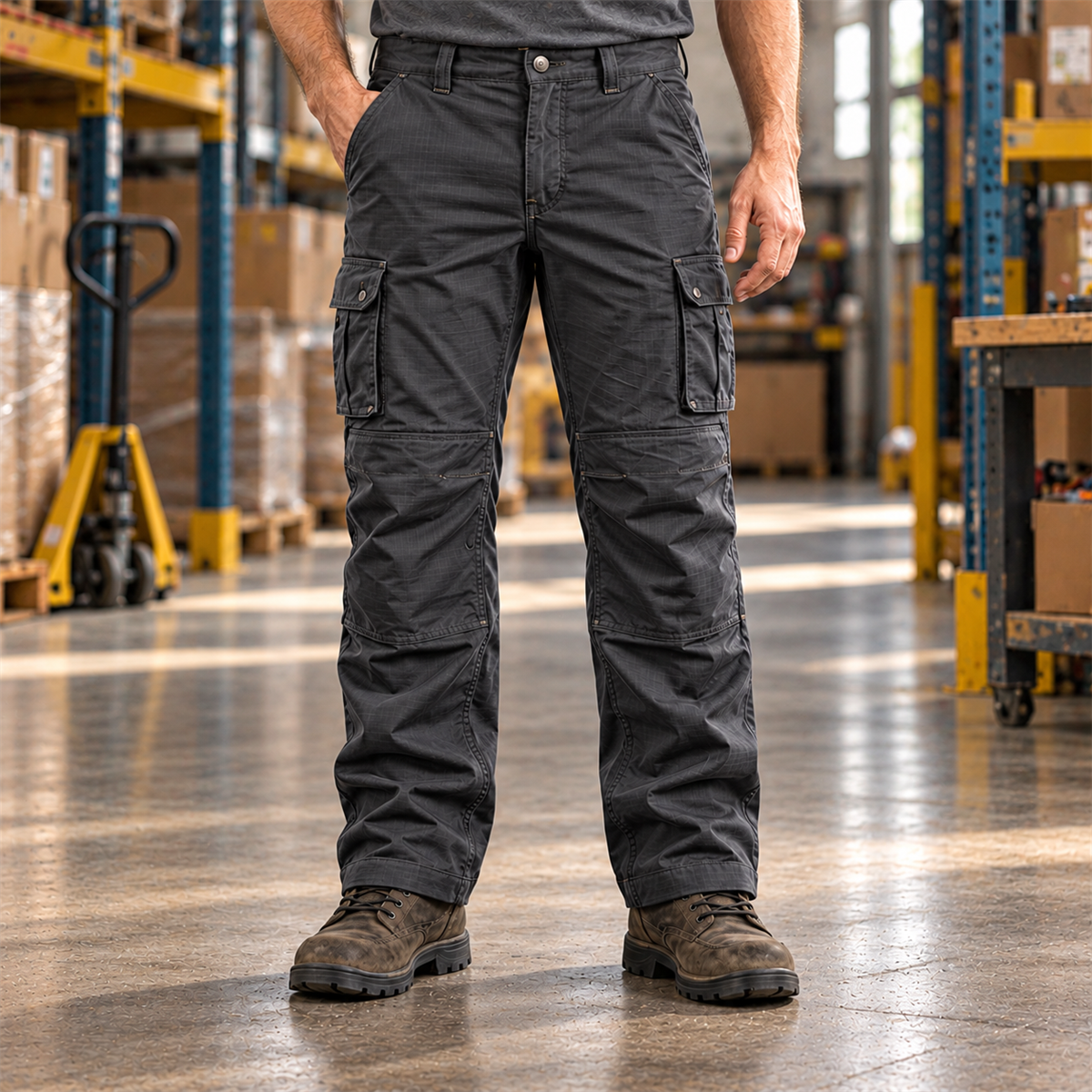 Men's Stretch Ripstop Multi-Pocket Work Pants Multipacks detail image 2