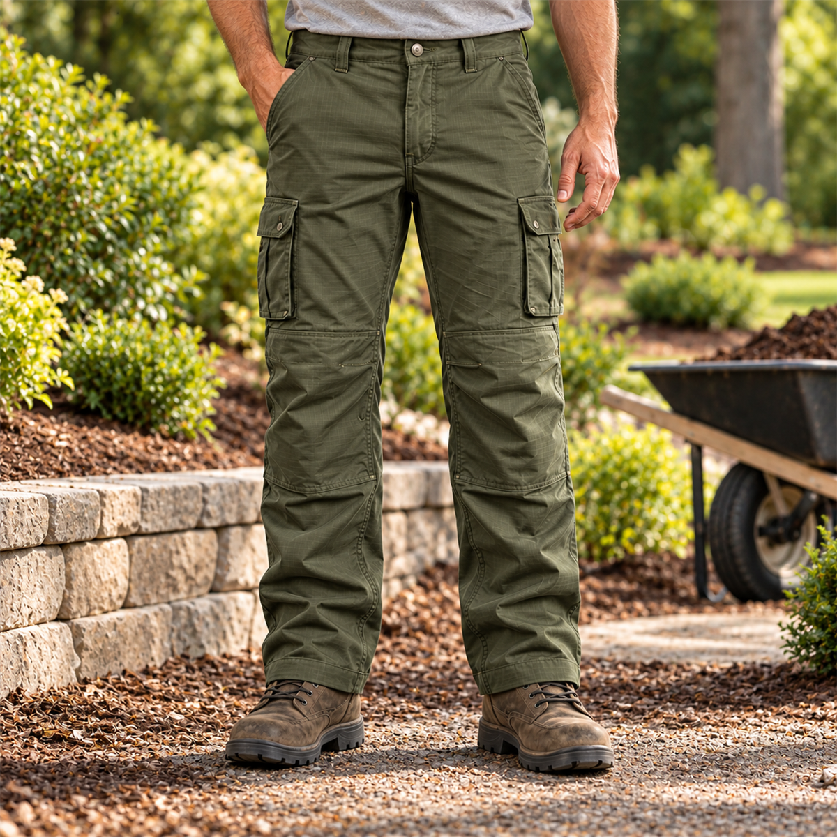 Men's Stretch Ripstop Multi-Pocket Work Pants Multipacks detail image 3