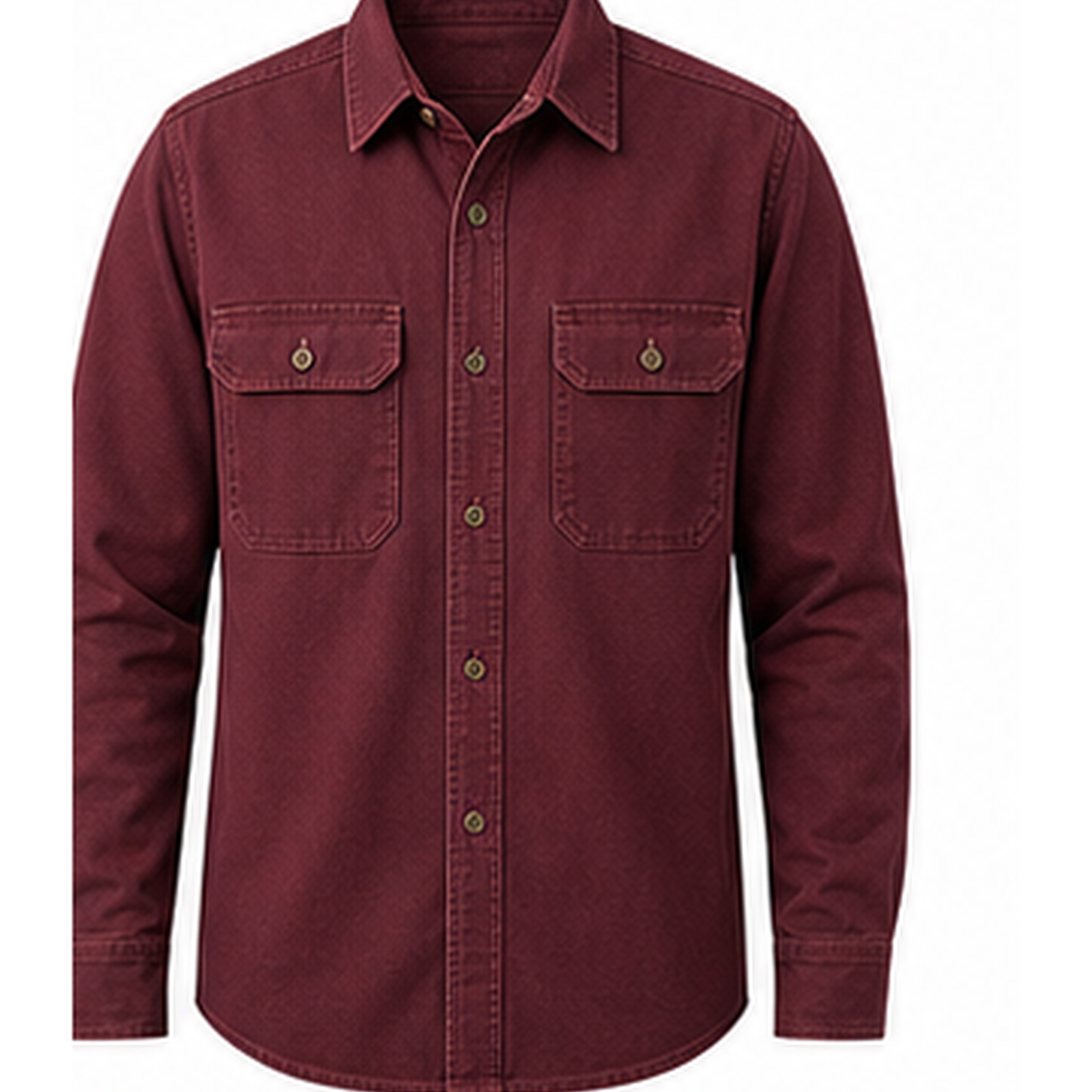 Men's Rugged Long Sleeve Twill Work Shirts