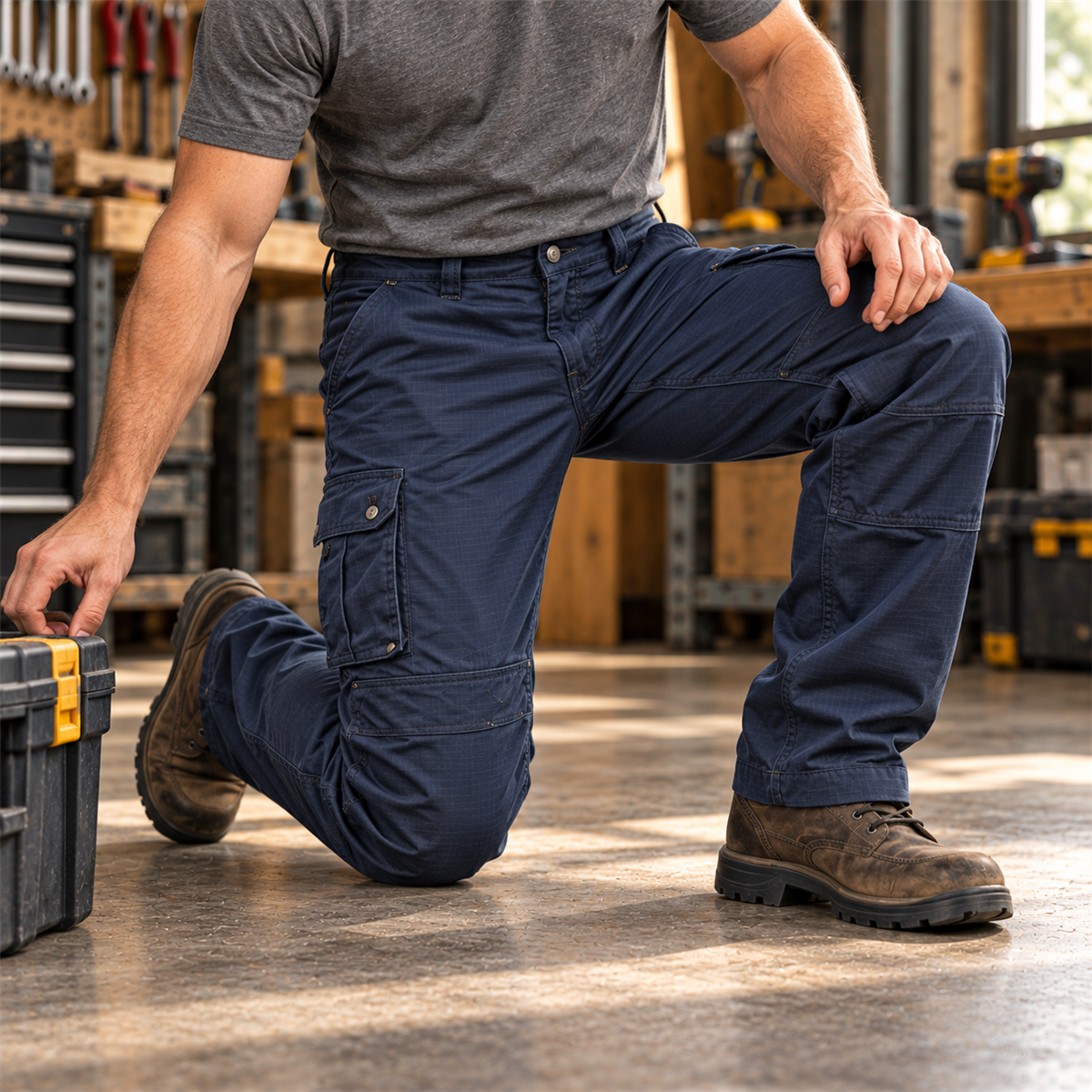 Men's Stretch Ripstop Multi-Pocket Work Pants Multipacks detail image 7