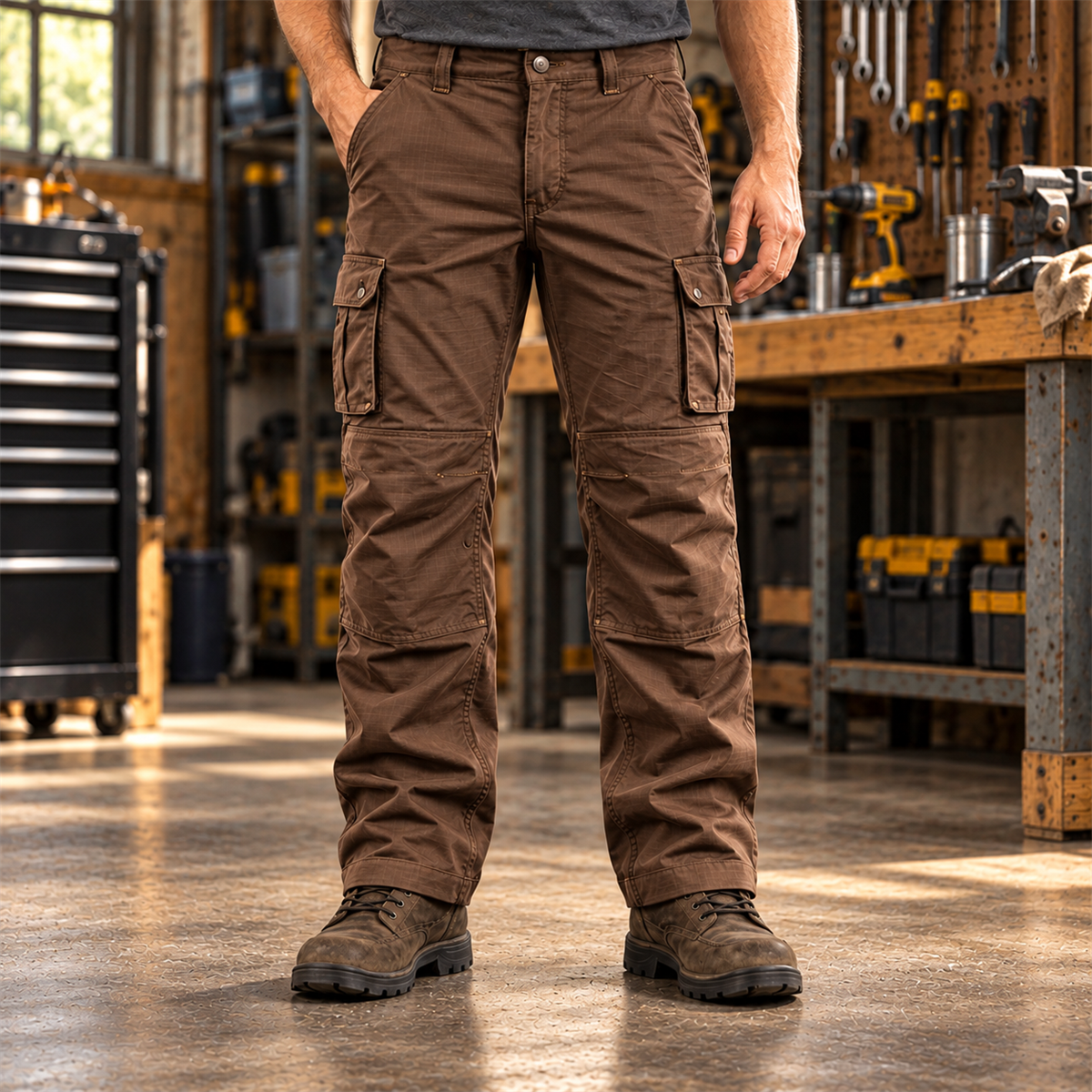 Men's Stretch Ripstop Multi-Pocket Work Pants Multipacks detail image 9