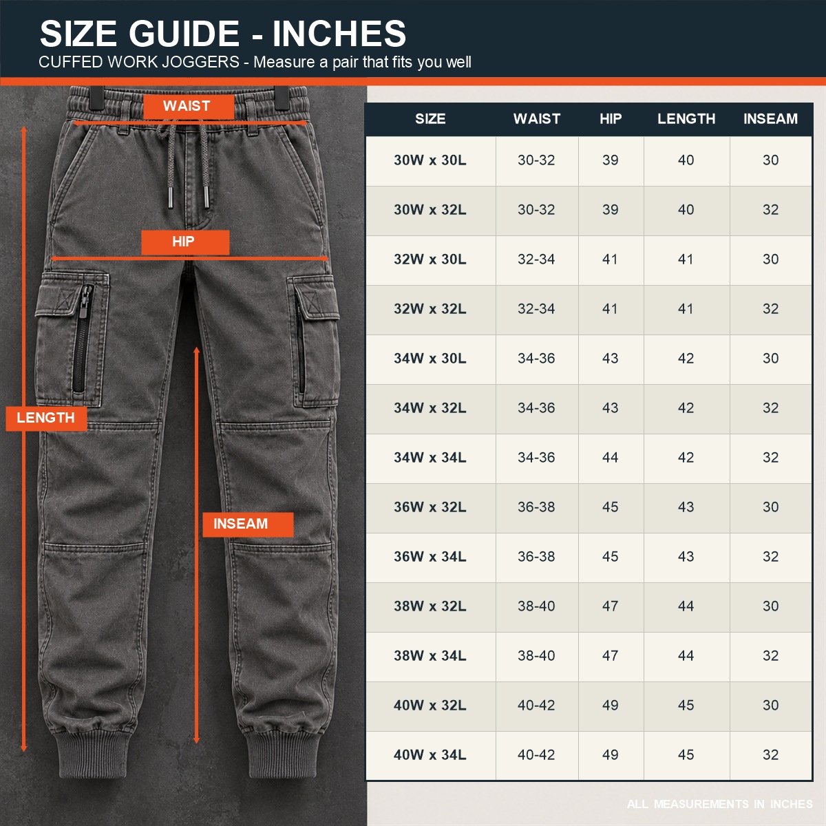 Men's Mature Cuffed Work Joggers Multipacks product image 10