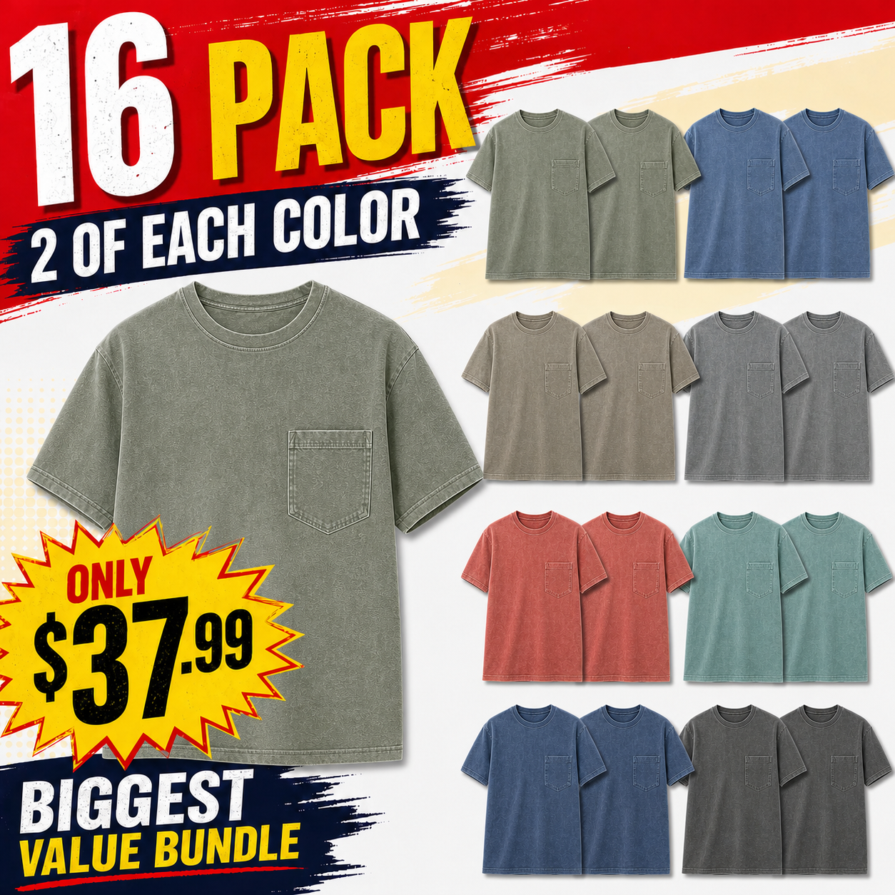 Long-sleeved 16-Pack