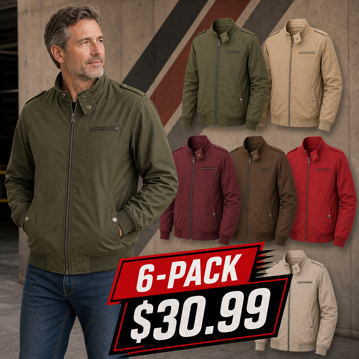 Men's Classic Lightweight Racer Jackets