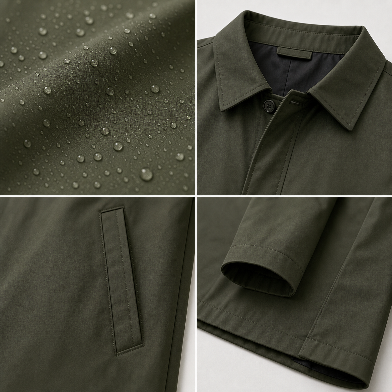 Men's Waterproof Long Trench Coats
