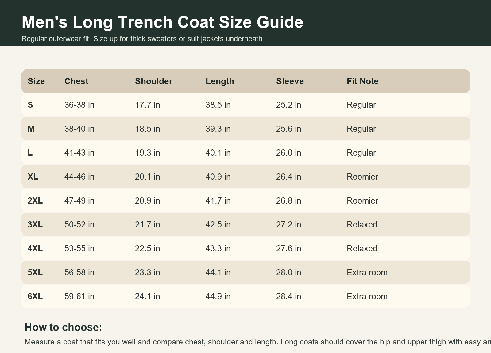 Men's Waterproof Long Trench Coats