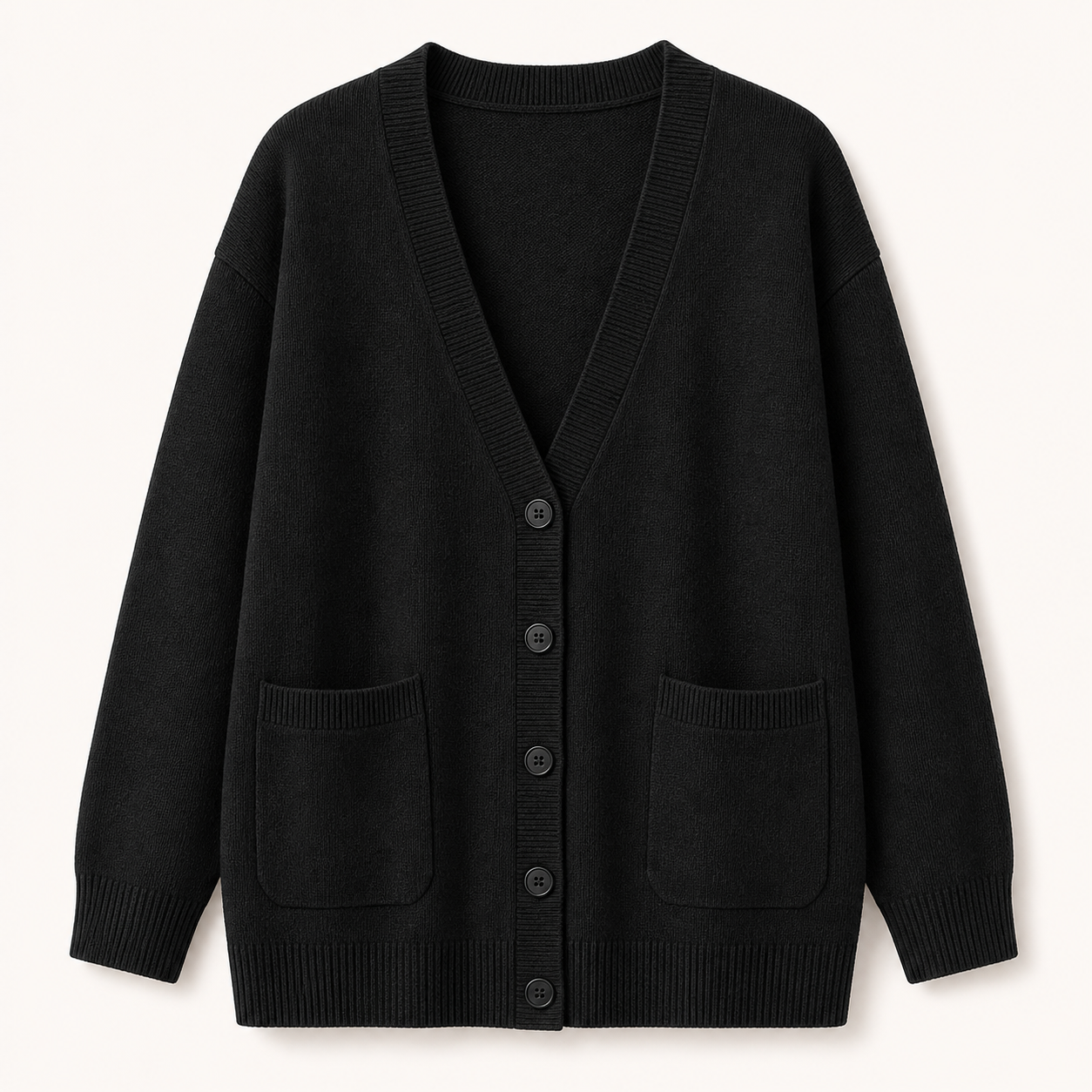 Women's Oversized Cotton Pocket Cardigans