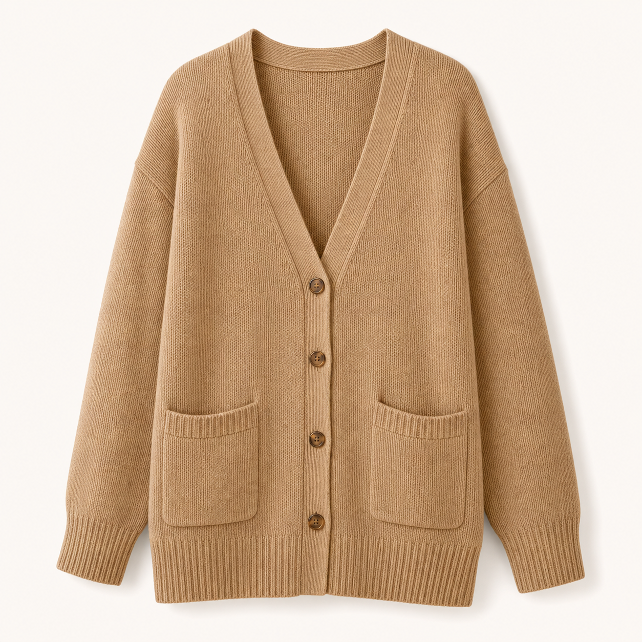 Women's Oversized Cotton Pocket Cardigans