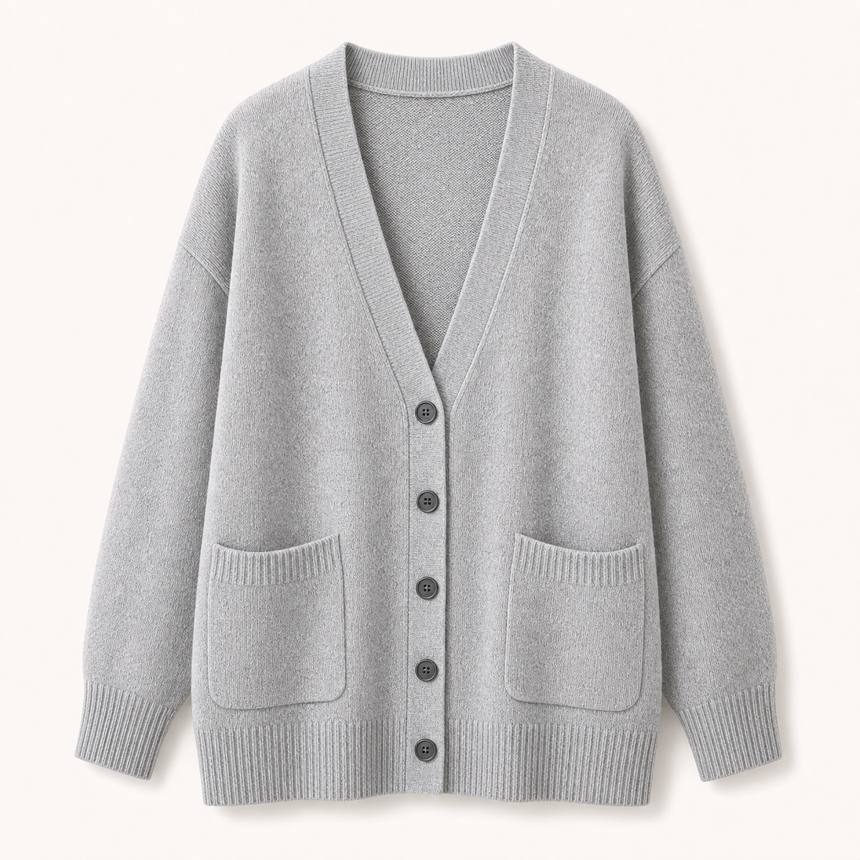 Women's Oversized Cotton Pocket Cardigans