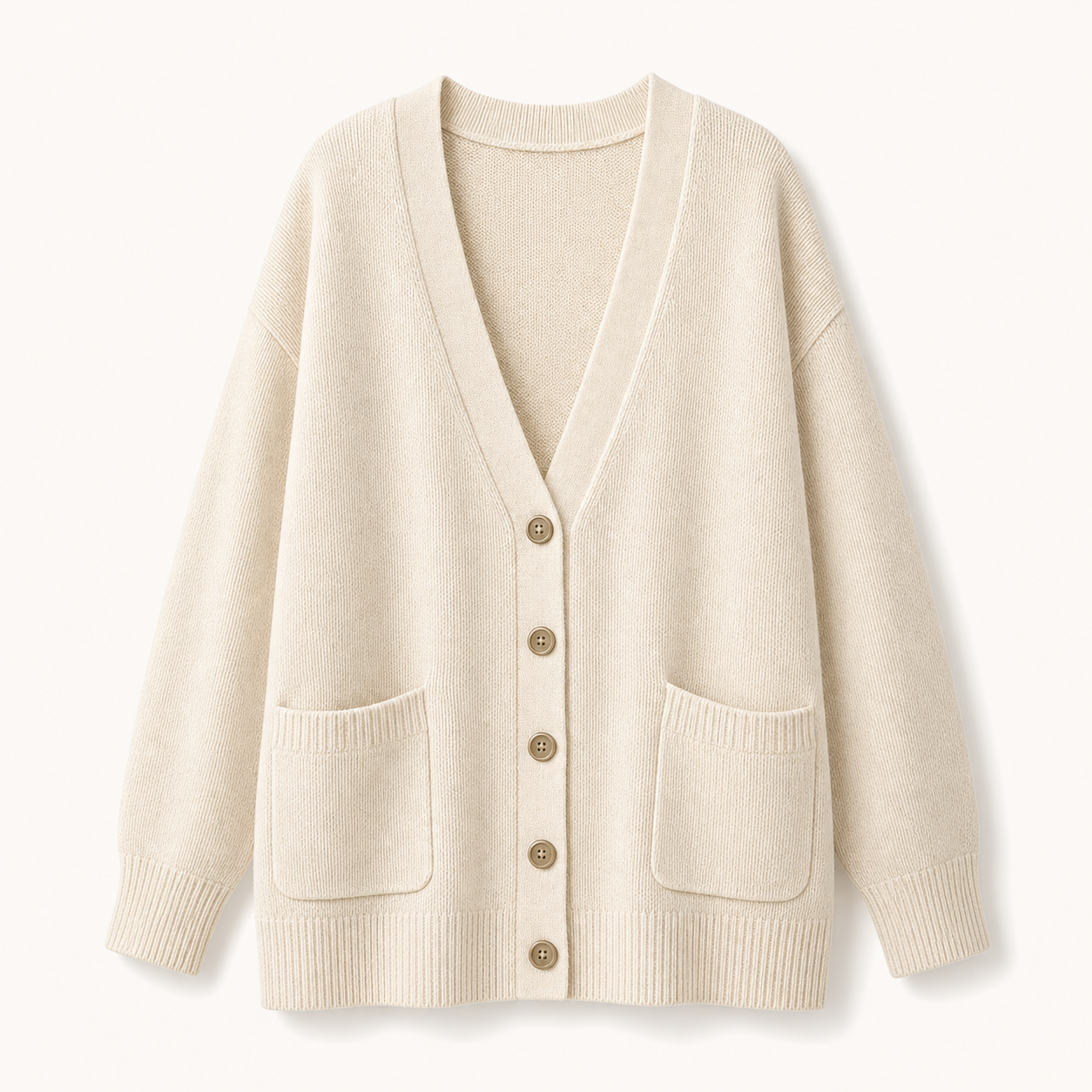 Women's Oversized Cotton Pocket Cardigans