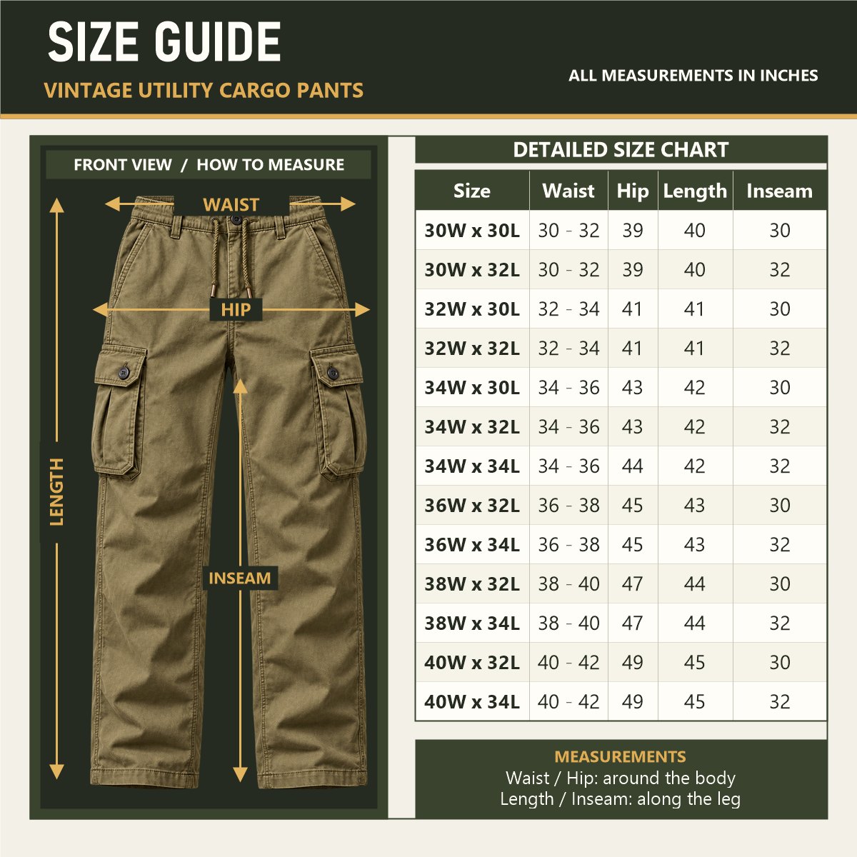 Men's Vintage Utility Cargo Pants Multipacks product image 10