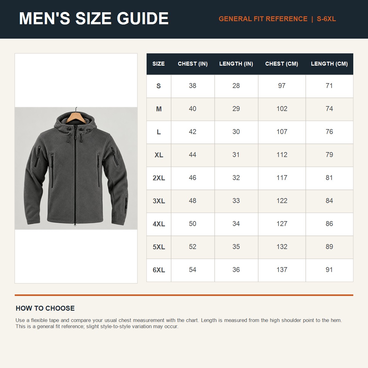 Men's Multi-Pocket Hooded Fleece Jacket Multipacks product image 10