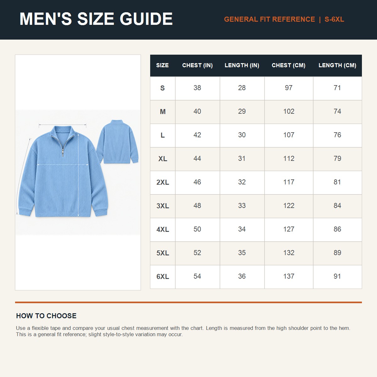 Men's Ribbed Quarter-Zip Relaxed Pullover Multipacks product image 10