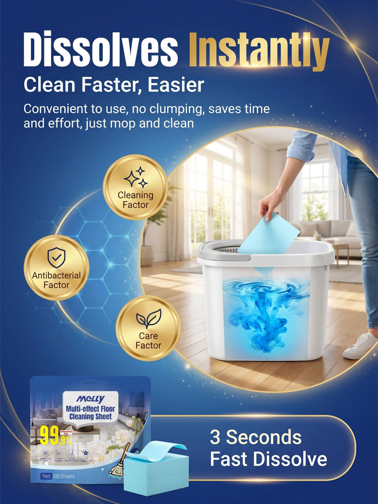 【Limited Time: Buy One, Get One Free】Multi-purpose floor cleaning tablets【Buy Once, Lasts a Year!Combines cleaning, antibacterial action, maintenance, and deodorizing in one!】