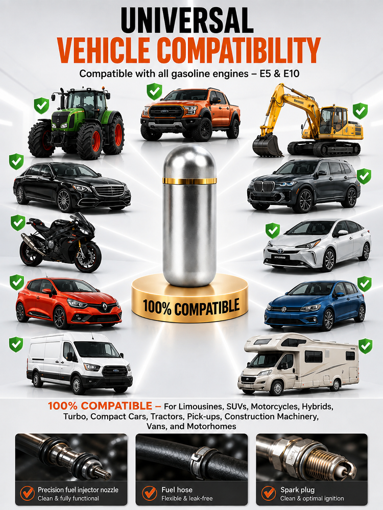 🚀 TÜV & DEKRA Certified PEA Fuel Additive – Save Up to 50% Fuel & Dissolve 10 Years Carbon Deposits – 100% Safe for E5/E10 Engines + 30-Day Risk-Free Trial, Money-Back Guarantee & 10x Quality Refund