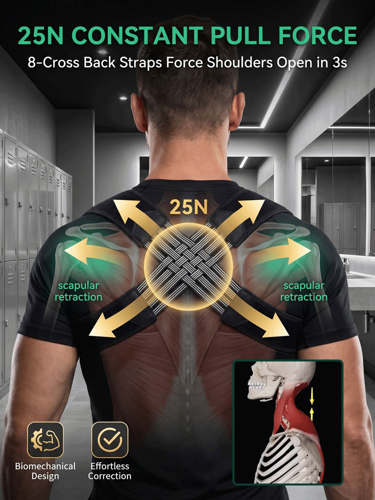 【As seen on celebrities!】Instant Posture Corrector，Recommended by surgeons—suitable for both men and women!
