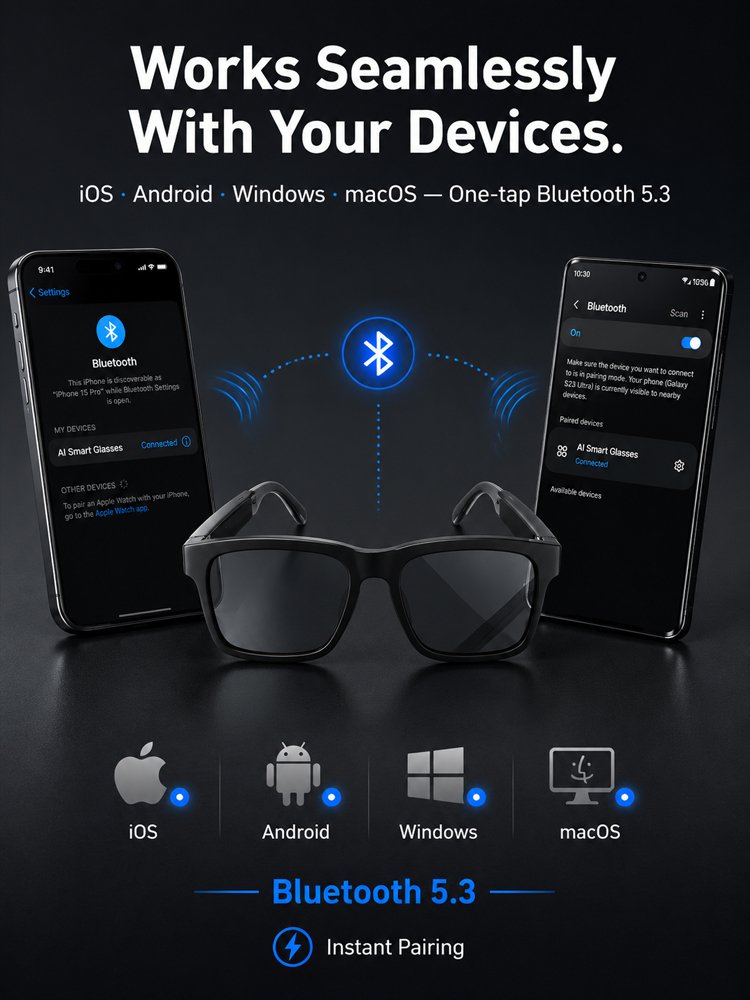 50% OFF! AI Translation Glasses offer 0.5s real-time translation for 150+ languages.