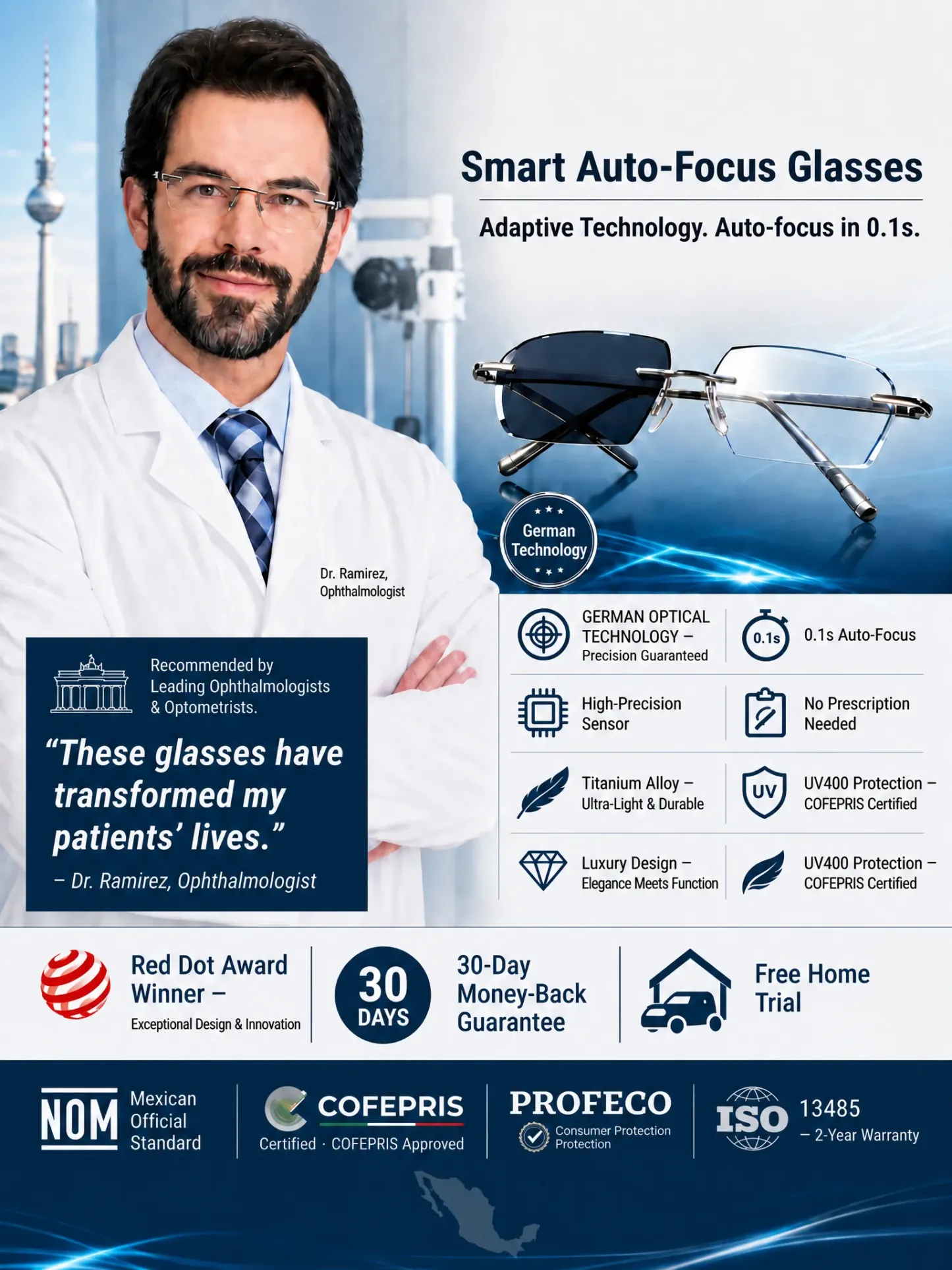 No eye exam needed, lifelong use, America's first smart zoom tech restores your 20‑year‑old vision !