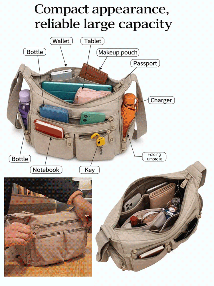 Factory Closing Down! 🚨 Massive Liquidation Sale on Multi-Layer Shoulder Bags.📦Going Out of Business! Last Stock of Our Multi-Layer Large Capacity Bags at Huge Discounts.
