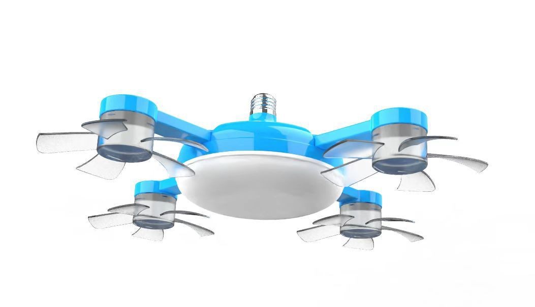 [Best-Selling in Europe and America]No-Drill No-Wiring Remote Control 2-in-1 Fan Light，Multiple modes to meet all your needs!
