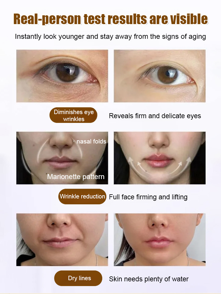 🛒Three types of revitalizing collagen to revitalize your skin! 👍Simply 3 seconds for a firmer, lifting effect – immediate results!