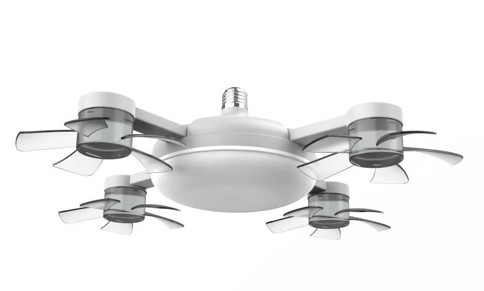 [Best-Selling in Europe and America]No-Drill No-Wiring Remote Control 2-in-1 Fan Light，Multiple modes to meet all your needs!