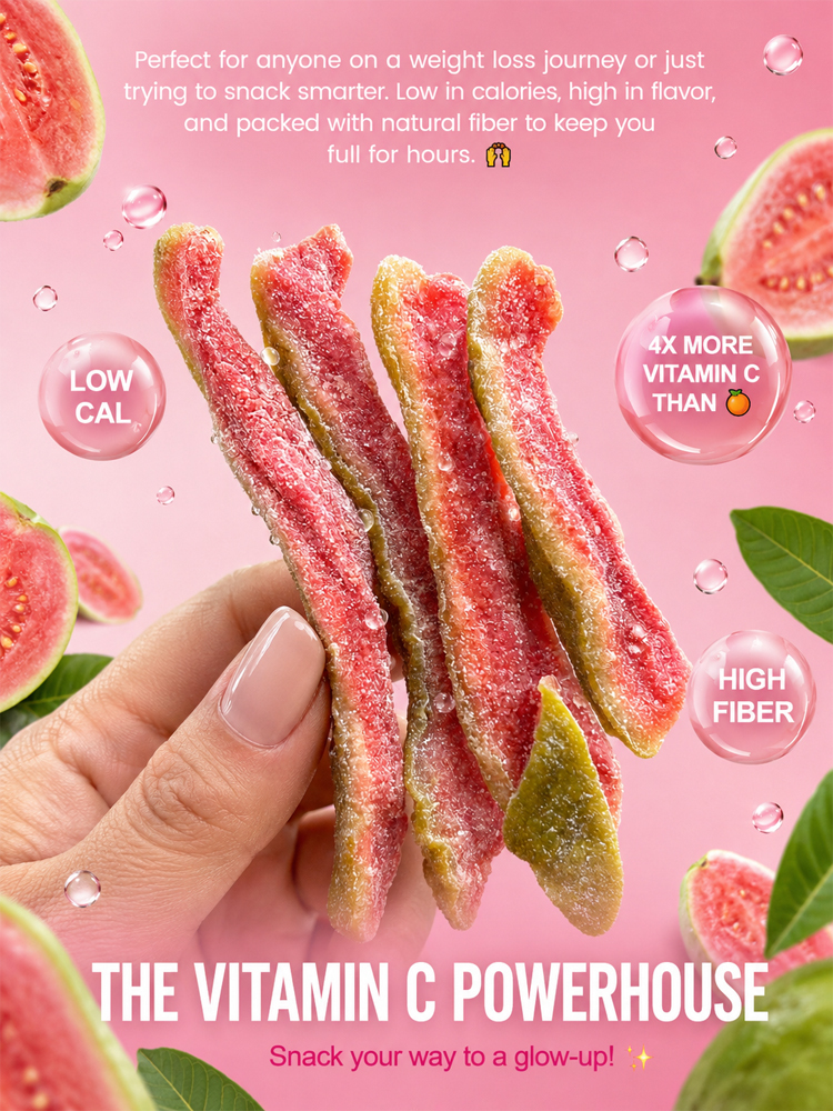 Sugar-free organic red guava chips【Made from 100% natural red guava, with multiple safety certifications, suitable for everyone!】