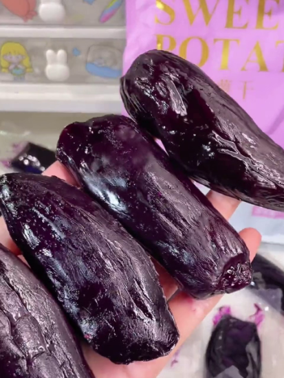 0 Fat Anthocyanin Purple Sweet Potato Snacks🤤It is incredibly soft, naturally sweet, and melts right in your mouth!