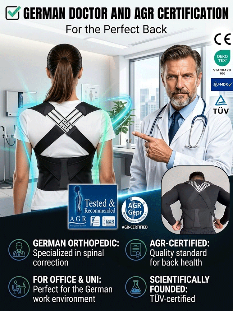 Anti hunchback correction strap✨Fix tech neck & slouching instantly! 50% OFF + 100-day risk-free trial today! 👇